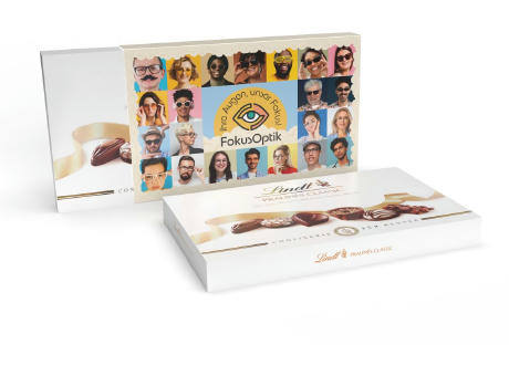Lindt Pralinés Classic im Werbeschuber