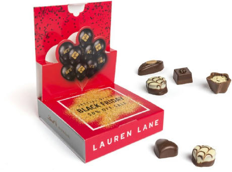 Lindt Mini Pralinés in Pop-Up Kartonage