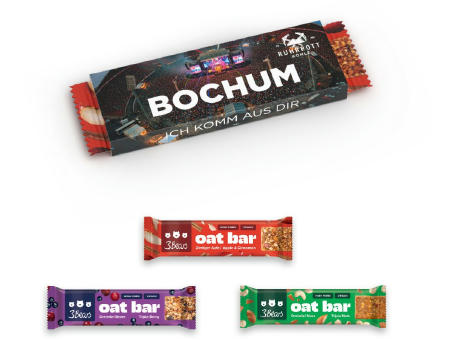 3Bears Oat Bar im Werbeschuber