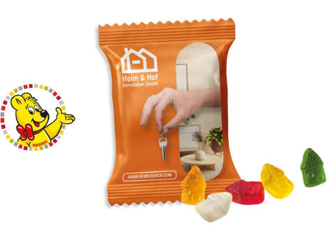 HARIBO Standardformen Werbetüte,   6,5 g, Inhalt: HARIBO Häuser