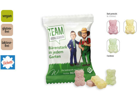 Brause Bärchen Werbetüte,   4 Stück, Inhalt: Brause Bärchen