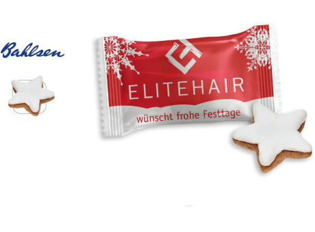 Bahlsen Zimtstern mit Zuckerguss Werbetüte,   1 Stück, Inhalt: Bahlsen Zimtstern mit Zuckerguss