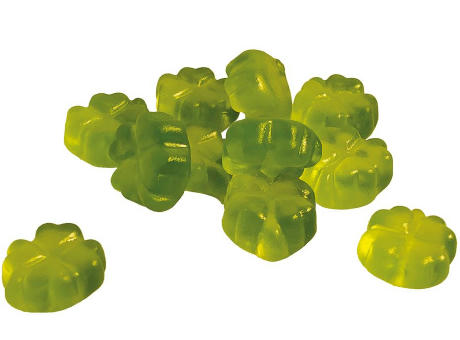 Fruchtgummi Kleeblatt Werbetüte,   10 g, Inhalt: Kleeblatt