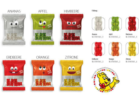 HARIBO Goldbären - Spezial Werbetüte,   10 g, Inhalt: HARIBO Goldbären - Spezial Orange