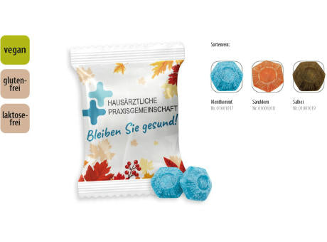 Hustenbonbon Duopack Werbetüte,   2 Stück, Inhalt: Hustenbonbon Salbei