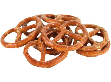 Mini Salzbrezeln Werbetüte,   10 g, Inhalt: Mini Salzbrezeln