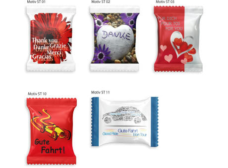 HARIBO Werbetüte Standardmotiv,   10 g, Inhalt: HARIBO Herzen bunt gemischt