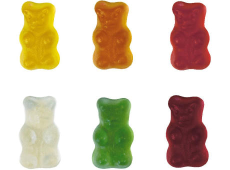 Gummibärchen zuckerfrei Werbetüte,   12 g, Inhalt: Gummibärchen zuckerfrei