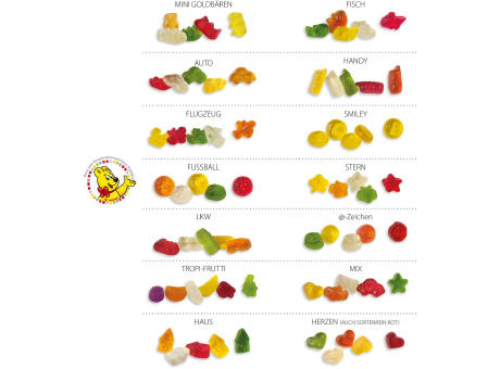 HARIBO Standardformen Werbetüte,   6,5 g, Inhalt: HARIBO LKWs