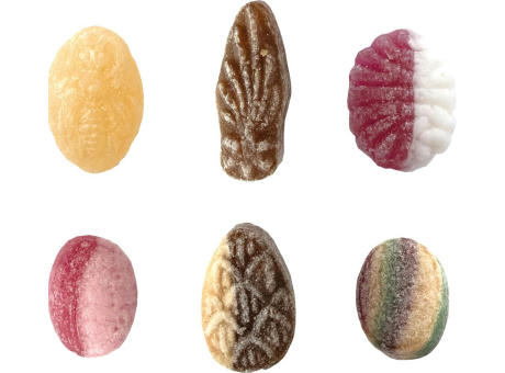 Beutelschachtel mit Weihnachtsbonbons,   60 g, Inhalt: Bonbon Honigbiene