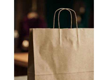 Vesuvio XL braune FSC®-Kraftpapiertasche aus Recyclingpapier, 115g/m²