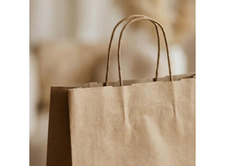 Vesuvio XL braune FSC®-Kraftpapiertasche aus Recyclingpapier, 115g/m²