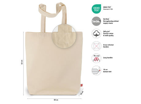 MELBOURNE – Schwere Baumwolltasche mit langen Henkeln