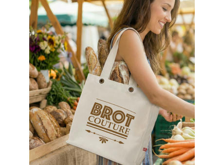 KOCHI – Schwere Baumwolltasche mit Boden- und Seitenfalte