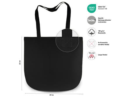 NEW YORK – Baumwolltasche mit rundem Boden