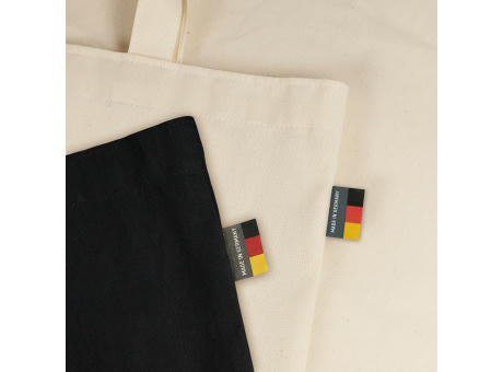 LEIPZIG – Baumwolltasche mit langen Henkeln und Bodenfalte (Made in Germany)