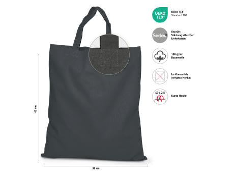 KAPSTADT – Baumwolltasche mit kurzen Henkeln