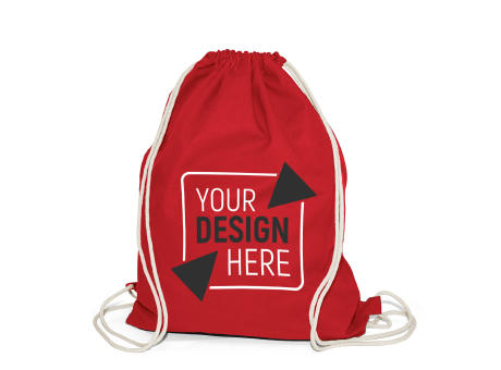 BOSTON – Baumwollrucksack mit Kordelzug