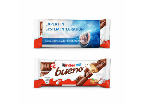 Kinder Bueno im Werbeschuber