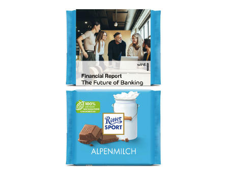 Ritter Sport 100g im Werbeschuber
