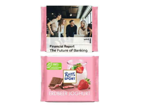 Ritter Sport 100g im Werbeschuber