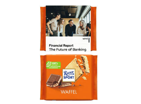 Ritter Sport 100g im Werbeschuber