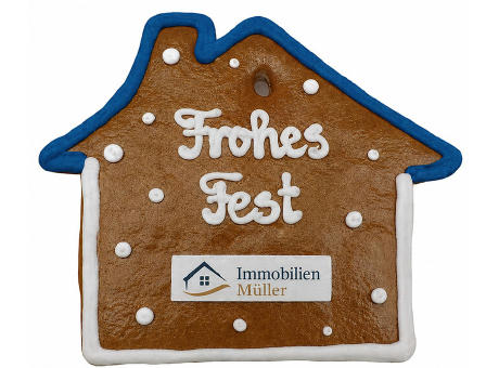 Lebkuchen-Weihnachtshaus Flach