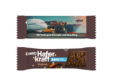 Corny Haferkraft ZERO im Werbeschuber