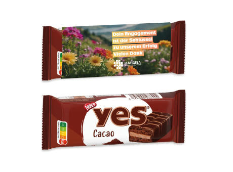 Nestlé Yes Kuchenriegel im Werbeschuber