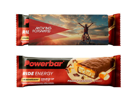 Powerbar im Werbeschuber - Ride Energy