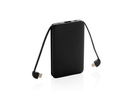 5.000 mAh Powerbank mit integriertem Kabel