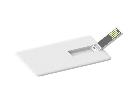 Ultraflacher USB-Stick aus Kunststoff Badge Priority