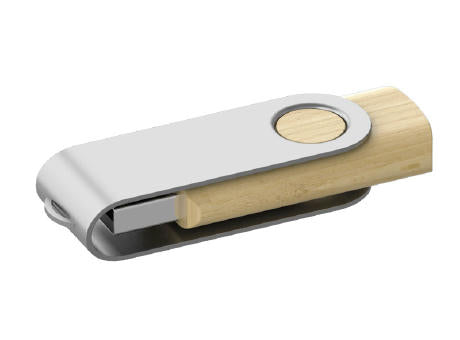 USB-Stick aus Holz und Metall Twist Wood