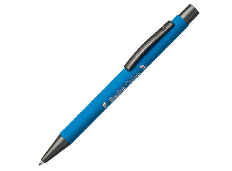 BARBADOS soft touch Kugelschreiber mit Spiegel Gravur