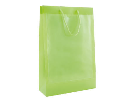 Tragetasche transparent mit 2 Fenstern A4