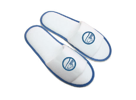 Paar Badeslipper mit offener Zehenpartie