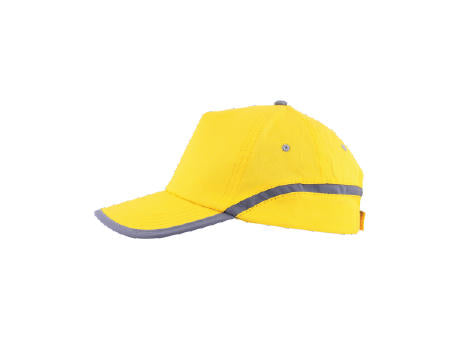 Cap 5 Panel mit reflektierendem Band und Klettverschluss