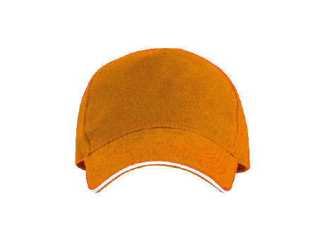 Cap 5 Panel aus gebürsteter Baumwolle mit Schnallenverschluss