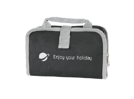 Kulturtasche deluxe mit Klettverschluss Polyester 600D