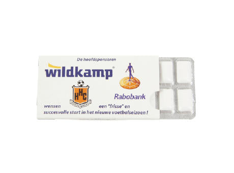 Kaugummi mit Xylitol 12 Stück in bedruckter Papphülle