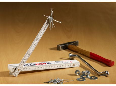 Zollstock, Magnet-Zollstock, Meterstab mit Magnet