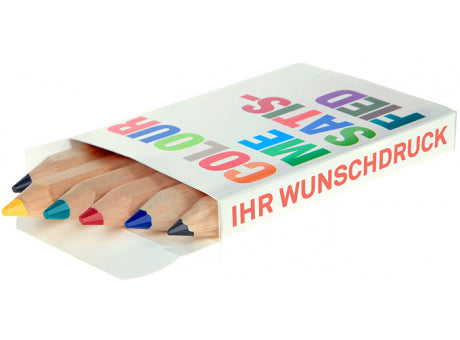 JUMBO Buntstifte, 6er Set, inklusive Rundumdruck