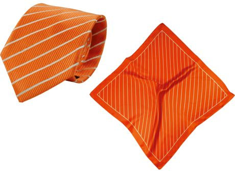 Set (Krawatte, Reine Seide + Tuch