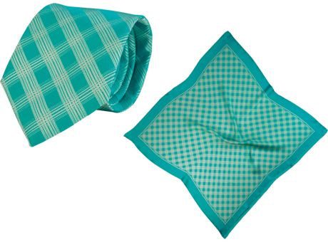 Set (Krawatte, Reine Seide + Tuch