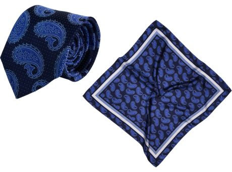 Set (Krawatte, Reine Seide + Nickituch