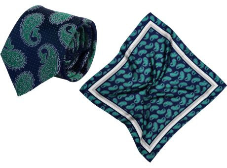 Set (Krawatte, Reine Seide + Nickituch