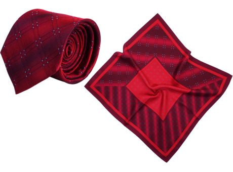 Set (Krawatte, Reine Seide + Nickituch