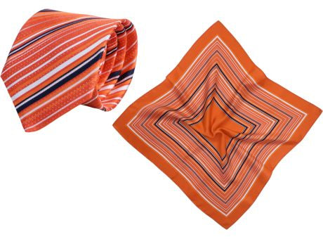 Set (Krawatte, Reine Seide + Nickituch