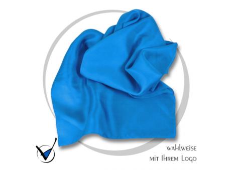 Schal, Seide Kollektion UNI C1 - Cyan