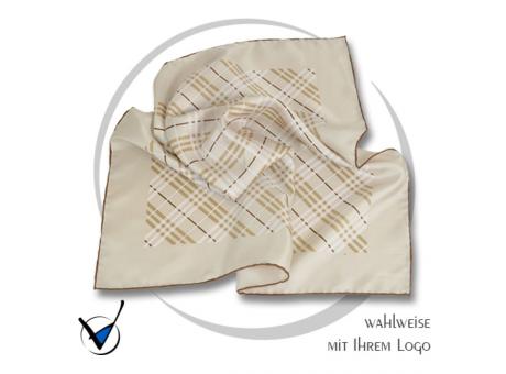 Tuch Kollektion Dessin 43-4 - Beige mit braunen Streifen